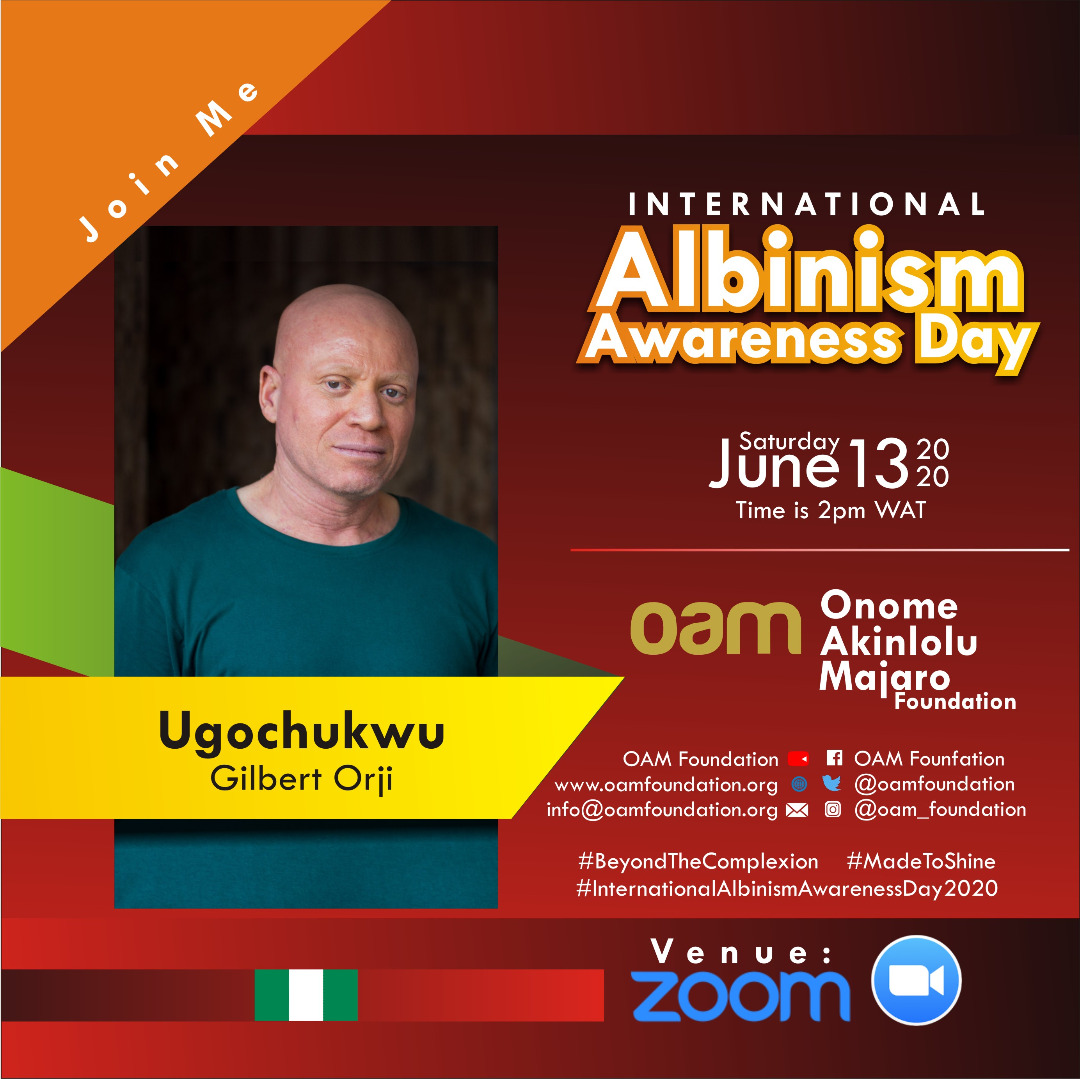 International Albinism Awareness Day, IAAD,   #BeyondTheComplexion,  Albino #AlbinismAwareness #Albinism #OAMFoundation #AlbinoFoundation AlbinoFoundationInNigeria #inmyskiniwin #AlbinismIsBeautiful #MadeToShine