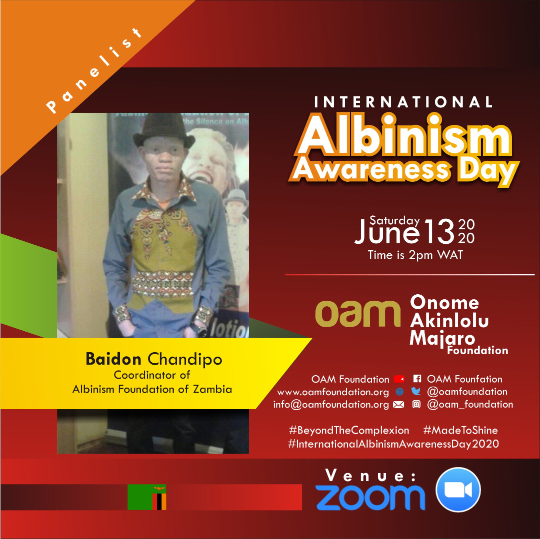 International Albinism Awareness Day, IAAD,   #BeyondTheComplexion,  Albino #AlbinismAwareness #Albinism #OAMFoundation #AlbinoFoundation AlbinoFoundationInNigeria #inmyskiniwin #AlbinismIsBeautiful #MadeToShine