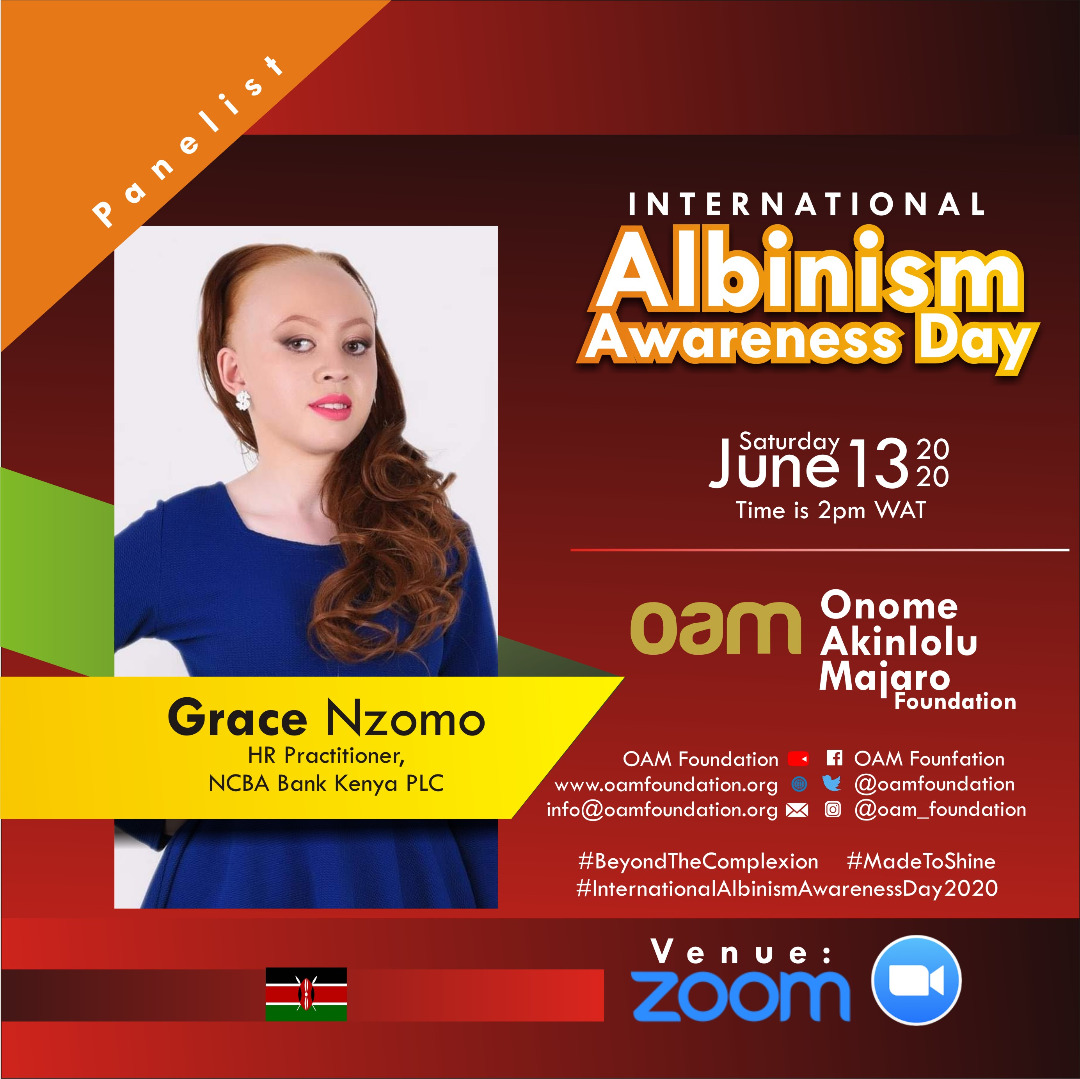 International Albinism Awareness Day, IAAD,   #BeyondTheComplexion,  Albino #AlbinismAwareness #Albinism #OAMFoundation #AlbinoFoundation AlbinoFoundationInNigeria #inmyskiniwin #AlbinismIsBeautiful #MadeToShine
