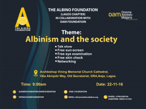 The following are scenes and sights from 'Albinism and the Society',  a one day event organised by Onome Akinlolu Majaro Foundation in partnership with The Albino Foundation (Lagos chapter). The event which  held on Tuesday, 21st of November 2016 was indeed exciting and educating for all participants.q